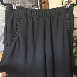 H&M Black cropped wide leg 12